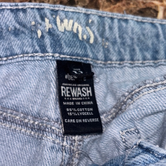 Rewash Light Blue Flare & Wide Leg Jeans - Picture 3 of 8